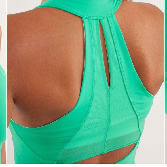 Lululemon Run: Make It Count Tank- Very Green / Fresh Teal- Size 2 - Picture 3 of 12